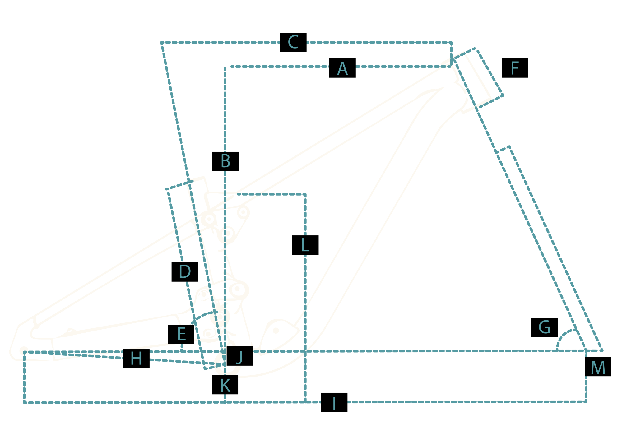 Nighttrain bike geometry diagram showing reach, stack, chainstay, wheelbase, and geometry measurements